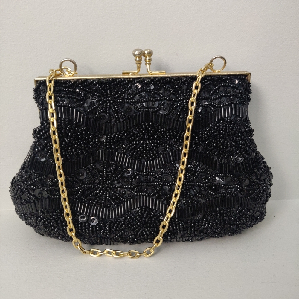 Vintage Art Deco Clutch Purse Wristlet-FREE Ship!